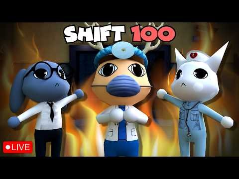 Working Overtime...Shift 100! | Animal Hospital (ft. ‪@PurpleCuub‬ ‪@redpandacubeSALT‬)