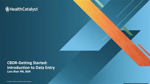 CBDR Data Entry Training