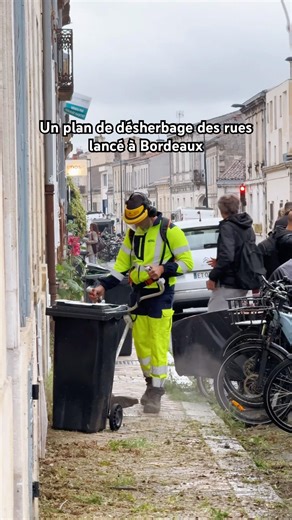 🪏 Lancement d’un plan de désherbage des rues à Bordeaux
