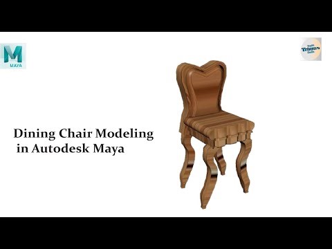 “Autodesk Maya Dining Room Chair | Hard Surface Modeling Showcase”