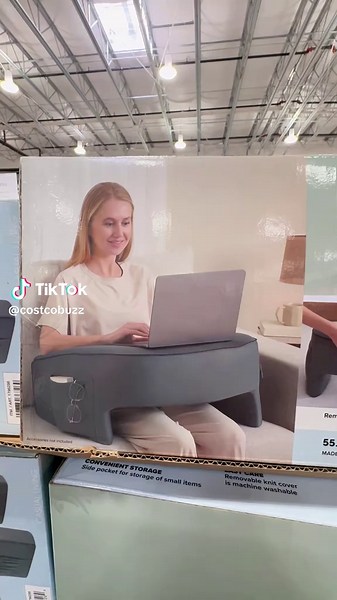 New Costco find 👀💻✨ Spotted the Lap Desk with Removable Knit Cover 😍 ✔ Comfortable multi-use design ✔ Removable knit cover ✔ Equipped with side pocket ✔ Ergonomic design Perfect for working from home, studying, reading, or relaxing on the couch 🛋️ Such a useful everyday find 👉 Would you use this for work, school, or watching movies? #costcofinds #costcotiktok #lapdesk #workfromhome #costco