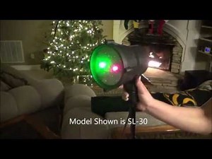 Christmas Holiday Laser Light Demonstration and Effects! NEW SL-30 - Moving to Wham Last Christmas