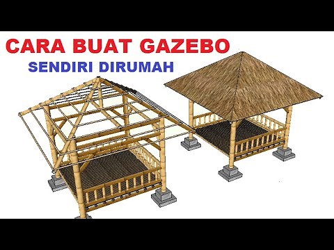 how to make a bamboo gazebo