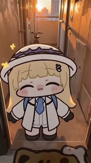 I was surprised to see such a cute introduction😲 #ai #anime #chibi