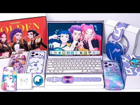 Paper DIY | KPOP Demon Hunters Luxury Tech Set 💎 Laptop, Phone, Watch & Headphones