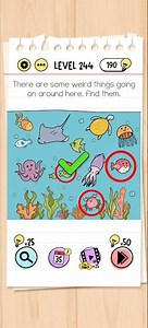 Brain Test Level 244 Solution & Walkthrough | Tricky Puzzles (Android & iOS Shorts)