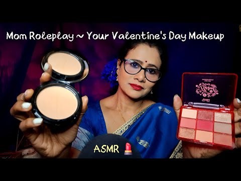 ASMR Indian Mom Pampering You with Valentine’s Day Makeup 💄 | Soft Spoken | Dearly ASMR