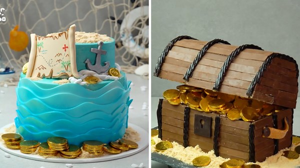 Treasure Chest Cake | Sweet Surprise for Adventure Lovers 🍰🏴‍☠️