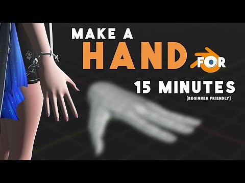 Stylized Anime Hand in Blender (Beginner Friendly)
