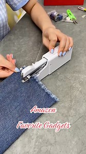Share an awesome handheld mini sewing machine #amazon #amazonfinds #amazonmusicjinglebelltok #amazonprime #amazonfashion #amazonfavorites #fyp #amazonfind #amazonas #amazongadgets #tiktok #fypシ #momsoftiktok #tiktokfinds #foryou #fyp #foryoupage | Home Office Harmony Haven | Facebook