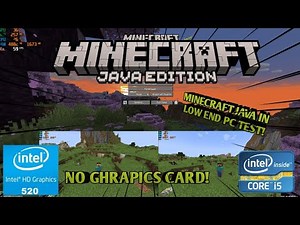 MINECRAFT JAVA 1.20.1 (IN LOW END PC) INTEL i5 6200u | Intel hd520 TEST 8GB RAM