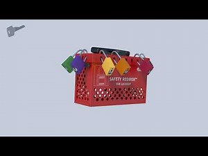 ABUS SAFETY REDBOX Group Lockout Box - Lockout/Tagout Industrial Safety Solutions