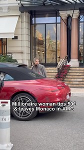 16K views · 248 reactions | Millionaire woman tips 50€ & leaves Monaco in AMG #billionaire #monaco #luxury #trending #lifestyle | Million Dollar | Facebook
