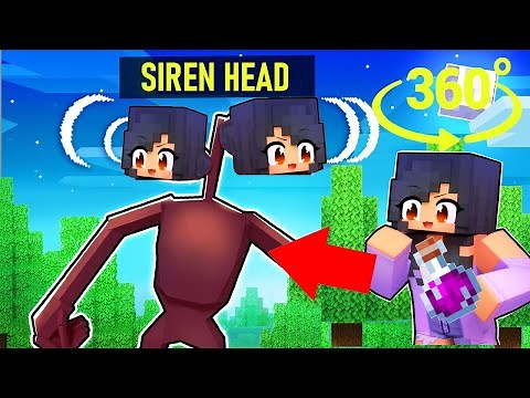 APHMAU became a SIREN HEAD in Minecraft 360°