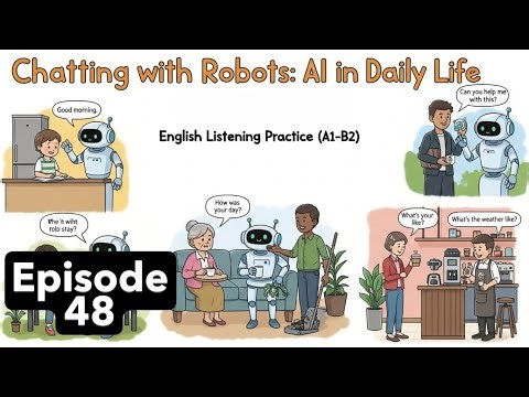 Chatting with Robots: AI in Daily Life 🤖💬 | English (A1-B2)