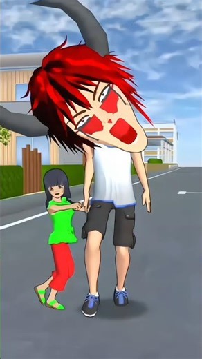 robot yuta beraksi dan menyelamatkan mio 😏 #sakuraschoolsimulator #cartoon #shorts