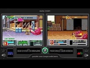 Alien Storm (Arcade vs Sega Genesis) Side by Side Comparison