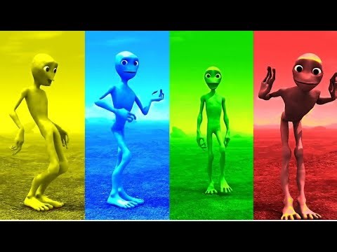 Unusual dance with ALIEN music DAME TU CUSITO (cover)