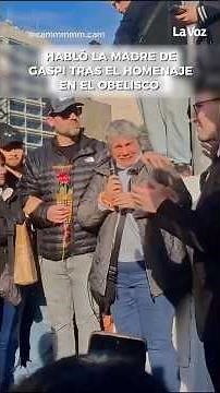 MULTITUDINARIO HOMENAJE A GASPI CON LA PRESENCIA DE SU MADRE 👔