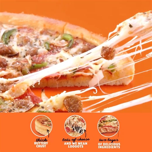 Maybe you won’t be moving anytime soon, but you will be moved by this 𝗡𝗘𝗪 #ChicagoStyle #MonumentalPizza. Indulge in two delicious layers of ingredients, buttery dough, with cheese and more cheese...perfect to share this holiday season! 🍕🎄 Enjoy yours today: 🍕 Chicago Style Pizza: $120 🍕 Chicago Style Pizza Combo: $145 (with Crazy Combo 2lt Drink) Available at all restaurants. Or schedule for pick up or delivery with Hello Food 📞 235-3663 | 📱 Download the Hello Food app | 🖱 Visit: www.