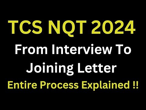 TCS Process After Accepting Offer Letter | From Interview Till Joining Letter Explained in Detail
