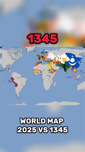 World map now vs then | 2025-1345 | #ww2rebuilder #geography #borderbattle #history