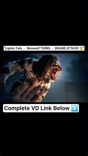Werewolf Sees Lighter Then ATTACKS! 😱🔦❄️#shorts