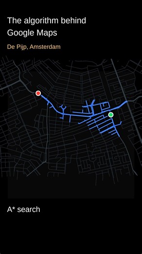 The Algorithm Behind Google Maps: Pathfinding Through Amsterdam's Canals