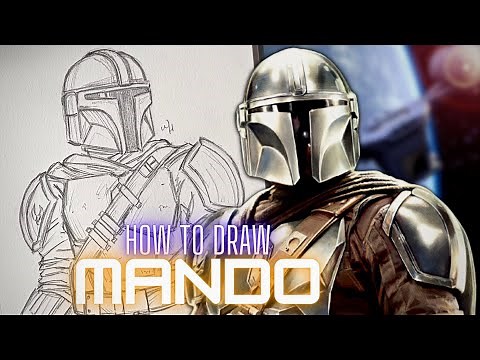 How to Draw THE MANDALORIAN: Art Tutorial