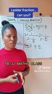 Ladder fraction. #fyp #viral #mathstutorial #mathstrick #educational