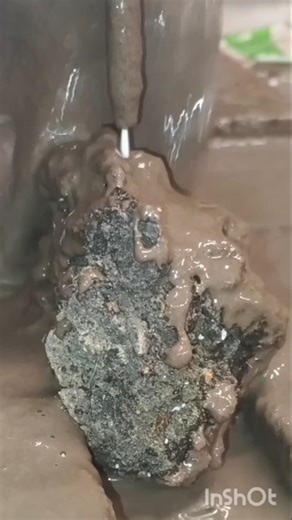 Slicing an Alien Artifact Rock! 👽🛸 Waterjet Reveal #Shorts