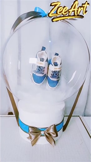 #Afordable bubble balloon stuffed with baby shower Gifts