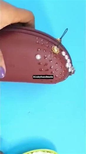 Beautiful Pearl Pouch Making Using Spectacle Box | Easy DIY Handcrafted Pouch