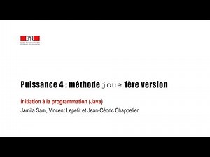 Puissance 4 : méthode joue 1ère version