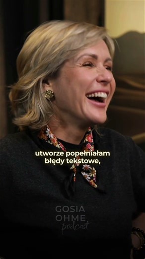 Can a mistake on stage build a bond with the audience? 🎤 | Dominika Gawęda · Gosia Ohme Podcast