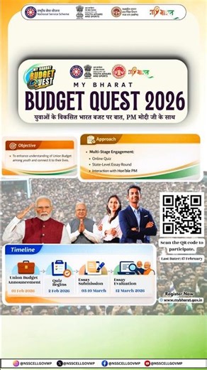Budget Quest 2026 | APSU | MYBharat portal | MPNSS