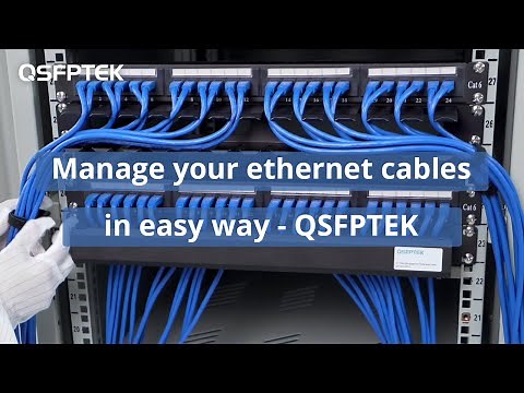 1U 19'' Horizontal Cable Managers for Ethernet Cabling | QSFPTEK