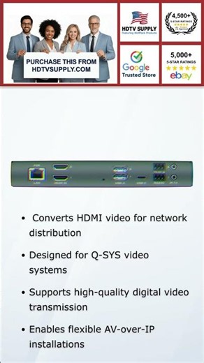 QSC Q SYS NVM 302E Network HDMI Encoder