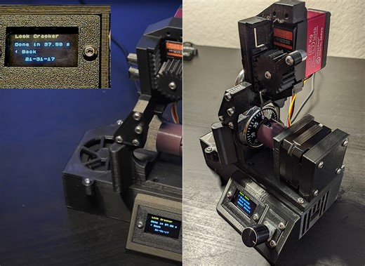 Innovative Robot Can Decode Combination Locks in Less Than a Minute Using Custom Algorithm