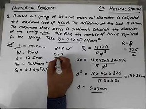 Helical Springs Numerical 2