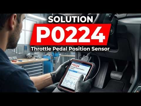 HOW TO FIX P0224 OBD II ERROR CODE - Throttle Pedal Position Sensor B Circuit