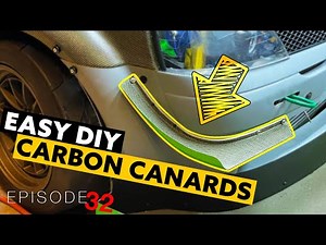 HOW to make canards. DIY canards from carbon-kevlar. Easy composites. Time Attack Clio Ep.32