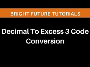 Convert Decimal To Excess 3 Code