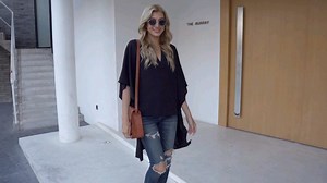 Watch Ecrocoo Women Casual Chiffon Half Sleeve V Neck Loose Tops on Amazon Live