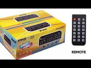 Pyle PDA69BU Bluetooth amp for outdoor kitchen!