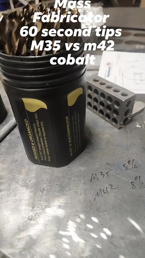 5.7K views · 187 reactions | Mass Fabricator 60 second tips m35 vs m42 cobalt #fyp #review #tools #fabrication #welding #foryourpage #learnwithtiktok #learnontiktok | Mass Fabricator | Facebook