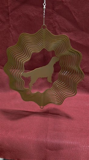 English Setter Wind Spinner, 14ga. Steel, Plasma Cut