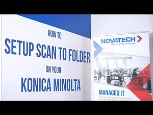 How to Set Up Scan to Folder on Konica Minolta 📂🖨️