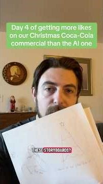 Day 4 of getting the Christmas Coca-Cola commercial more likes than Coke’s AI ad