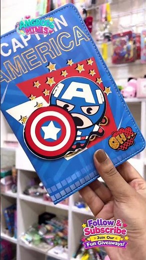 Cute Captain America Diary ❤️💙⭐ | Superhero Diary for Kids | Angroos Minis